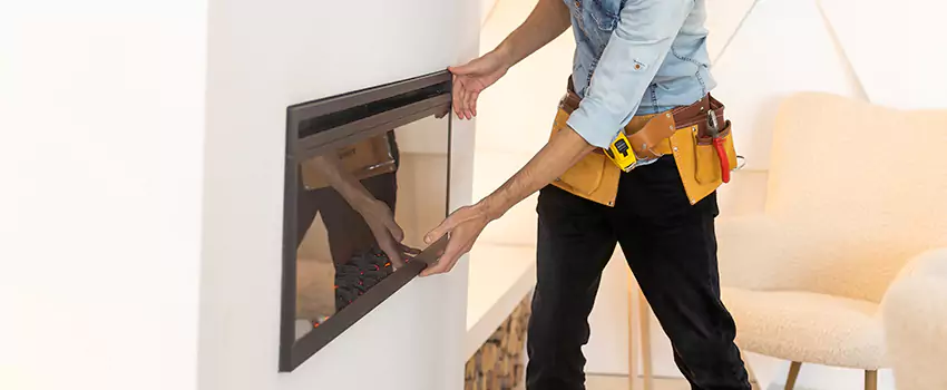 Metal Fireplace Installation in Kyle, Texas