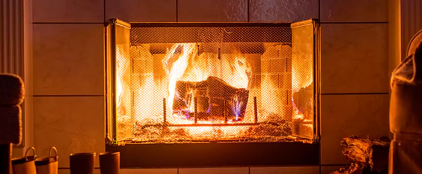 Mendota Hearth Landscape Fireplace Installation in Kyle, Texas