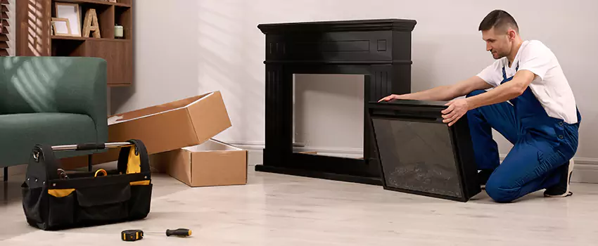 Old Rusted Metal Fireplace Repair And Replacement in Kyle, TX
