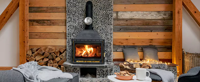 Thelin Hearth Products Direct Vent Gas Stove Fireplace Inspection in Kyle, Texas